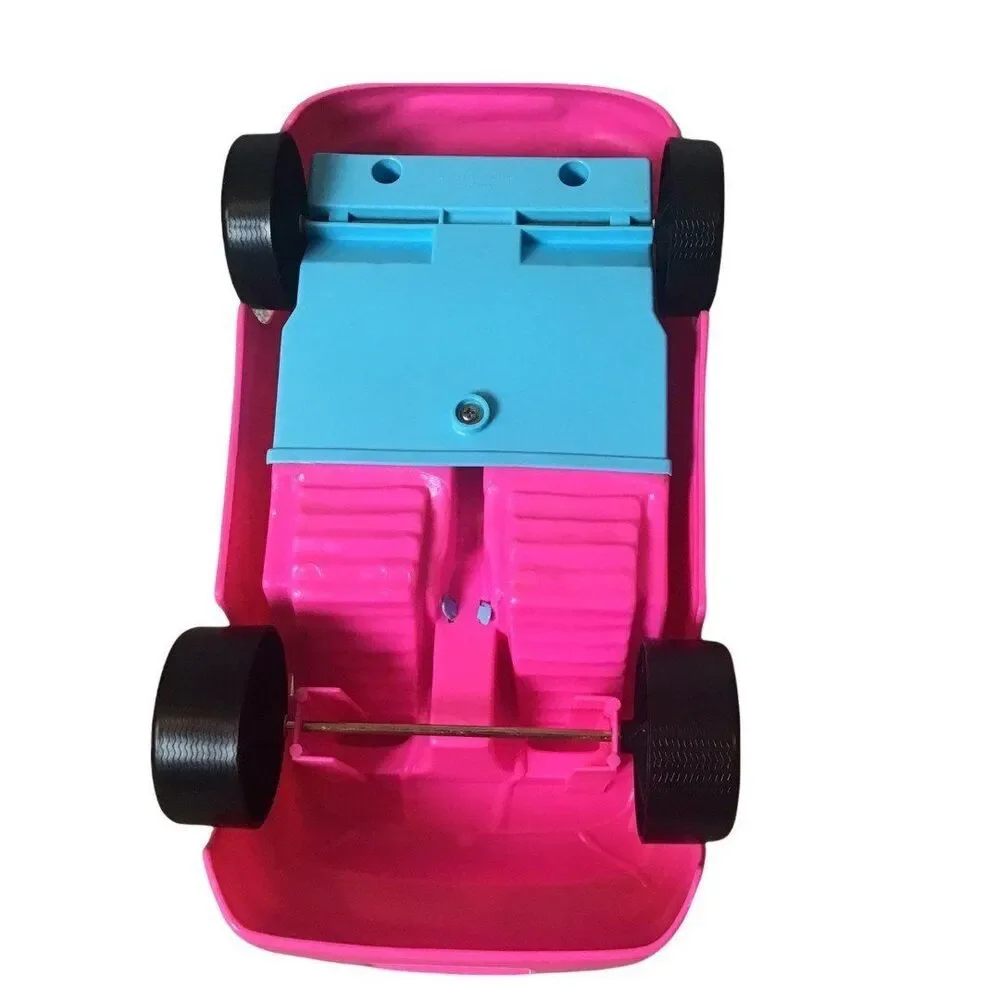 Barbie Mattel 1996 Hot Drivin' Sports Car Pink Convertible Doll Vehicle Vintage